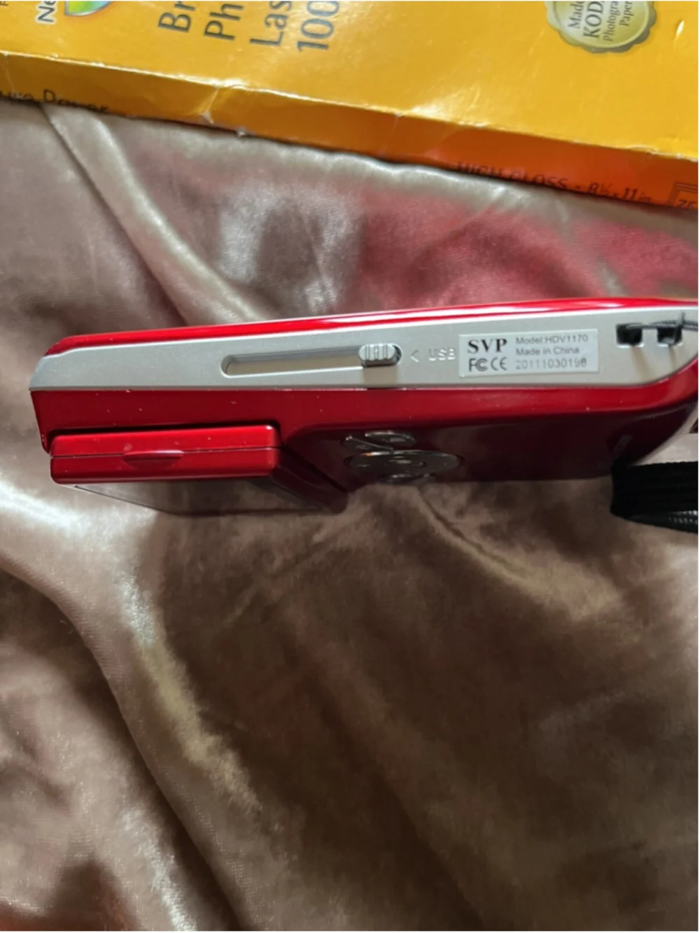 SVP DIGITAL VIDEO CAMERA - HD /red with printer paper /VIDEO/VOICE RECORDER&MORE